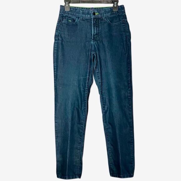 NYDJ Denim - NYDJ High Rise Curvy Ankle Length Jeans in Dark Blue Wash Women’s 6